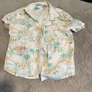 Express Men’s Button Down Short Sleeve Shirt